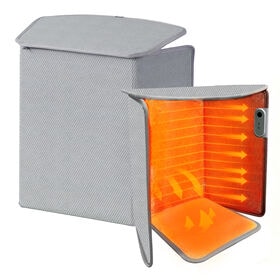 【5面タイプ／スモーキーグレー】5面パネルヒーター（自動OFFタイマー／転倒時自動電源OFF）