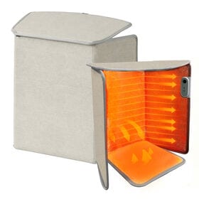 【5面タイプ／サンドベージュ】5面パネルヒーター（自動OFFタイマー／転倒時自動電源OFF）