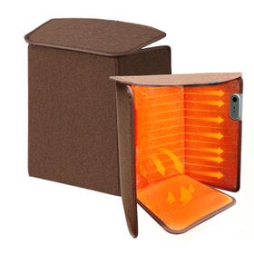 【5面タイプ／セピアブラウン】5面パネルヒーター（自動OFFタイマー／転倒時自動電源OFF）