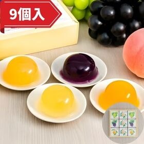 【90g×9個】岡山県産 フルーツゼリー 詰め合わせセット | 岡山県特産の果実を贅沢に使用