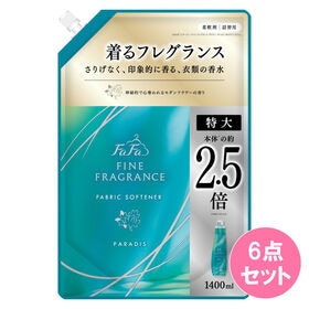 ファーファ ファインフレグランスパラダイス 特大 詰替 1400ML×6点セット | 素材選定・製造方法からこだわったプレミアム柔軟剤。心地よいモダンフラワーの香り。