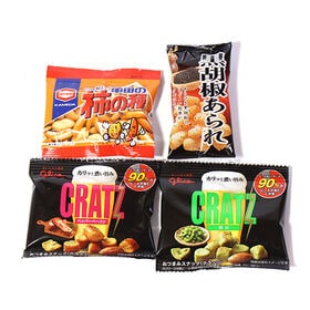 おつまみ系グリコとアジカルの小袋スナック菓子セット E