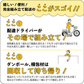 【組立配送付き】ACTIVEPLUS ノーパンク  ロータイプ電動アシスト三輪自転車