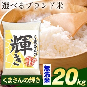 【計20kg(5kg×4袋)】令和7年産 熊本県産選べる三大銘柄米 無洗米【くまさんの輝き】
