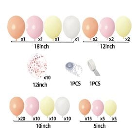 【計97個】様々なお祝いに使えるパーティーバルーンセット【オレンジ】