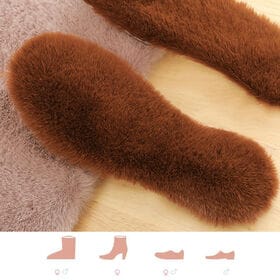 【ブラウン/38(24.0cm)】もこもこインソール