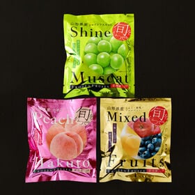 【3種各1袋/計300g】「凍眠フルーツ」3種セット（マスカット/白桃/ミックスフルーツ）