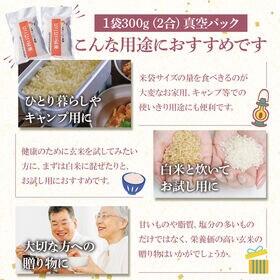 【300g×1袋】笑う玄米生活！にこにこ玄米パック(雪若丸玄米）