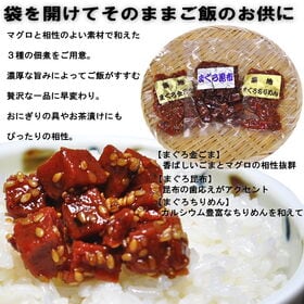 ＜シンプル百科＞【計225g/3種各75g×3袋】ごはんがすすむ まぐろ佃煮食べ比べセット