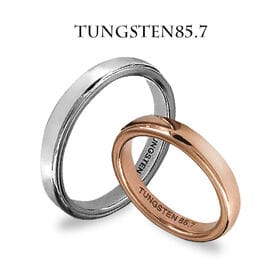 【シルバー 21号】刻印入り タングステンペアリング