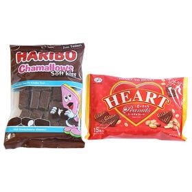 ハリボー チョコマシュマロとミニハートチョコレート（ピーナッツ）セット