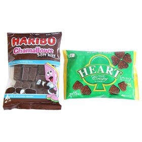 ハリボー チョコマシュマロとハートチョコレート（クリスピー）セット