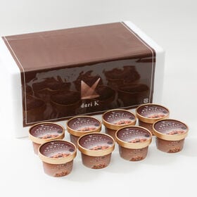 【80ml×8個】「dari K」ザクザク食感のカカオニブチョコレートアイス8個セット