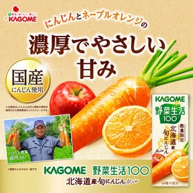 カゴメ 野菜生活100 北海道産旬にんじんMix 200ml×24本