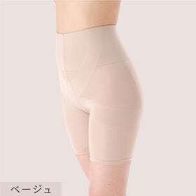 【ベージュLサイズ】ドレナシェイプスリムフィット！薄型仕様でカラダにフィットする体型カバーガードル
