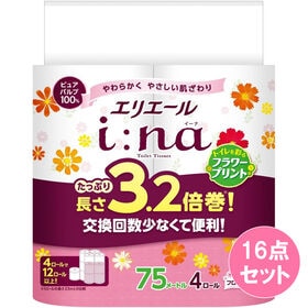エリエールイーナプリント3.2倍ダブル 4R×16点セット | 3.2倍巻のたっぷり長持ち