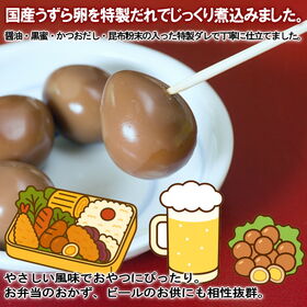 ＜シンプル百科＞【30個入】醤油出汁のきいた味付けうずらの卵《真空個包装》