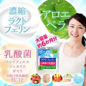 【日替わり数量限定】【大容量約6か月分】濃縮ラクトフェリン 5種の乳酸菌 アロエベラ【先行チケット利用NG】