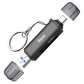 【ブラック】USB 3.2 DDR200モード Type-C OTG対応 カードリーダー