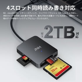 4in1カードリーダー【USB・3.2 Gen1・Type-C・USB-A対応・同時読み書き】