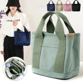 【グリーン】キャンバスミニトートバッグ