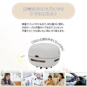 【日替わり数量限定】【ホワイト】卓上クリーナー【先行チケット利用NG】