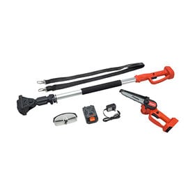 ファミラ 充電式コードレス2WAY高枝チェーンソー6点セット