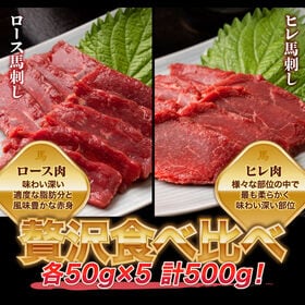 【500g】2種の馬刺し ロース・ヒレ ブロック