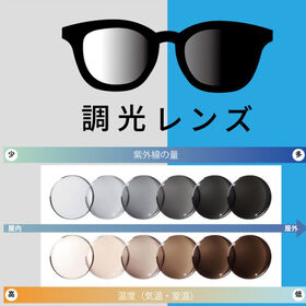 【調光レンズ】<ブラック>サングラス UVカット99.9％ QL-7