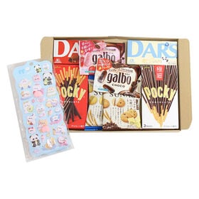 ＜ぷにぷにおしりシール付き＞グリコ 明治 森永 お菓子セット(8コ)