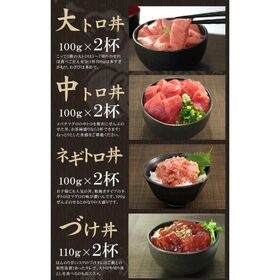 【計820g】まぐろ尽くし福袋 大トロ中トロ ネギトロ 漬け 海鮮セット[[マグロ尽くし福袋-2p]