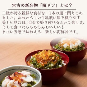 【瓶ドン3本セット】たこ・ウニ・いか 各1本　ご飯にのせるだけで絶品海鮮丼！