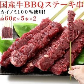 【600g】希少部位「カイノミ」100％使用（国産牛）BBQステーキ串約60g×10本