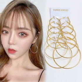 【ゴールド】レディースフープピアス6セット | 定番のデザインを詰め込んだ、使い回し抜群の最強アイテム