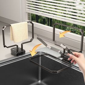 折り畳み可能！水切りホルダー（グレー）+水切りネット50枚