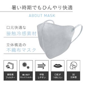 【スカイグレー/30枚入×60箱セット】STYLE-ONクールニュアンスカラーフィットマスク