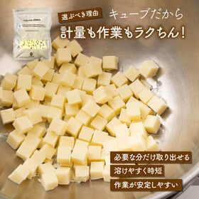 【500g】製菓用 (ホワイト)キューブタイプ 準チョコレート（コーティング・焼き菓子用）