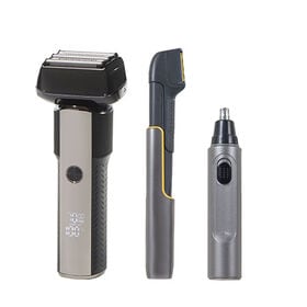 【3点セット】ファミラ ターボ付き5枚刃シェーバーDX クイックチタントリマーDX ノーズトリマー | 1日約2.5分使用の場合約1ヵ月充電不要です。