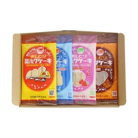 日本生乳 おしどりミルクケーキ 食べ比べセット（ミルク・チョコレート・いちご・ヨーグルト）計4コ