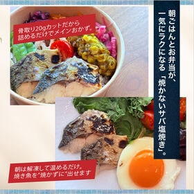 骨取りサバ塩焼き30切れ（20g×10切×3袋／合計600g）