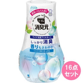トイレの消臭元 ふんわり清潔せっけん 400ML×16点セッ...