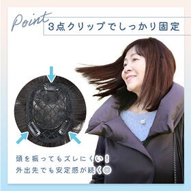 [チョコブラウン][Sサイズ] トップヘアピース