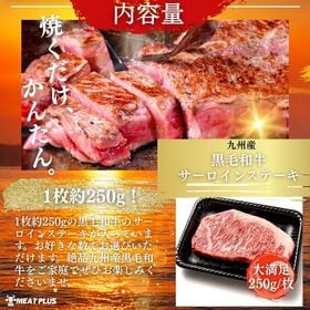 【計1kg/250g×4枚】九州産黒毛和牛 サーロインステーキ 至福のひとときを贈る贅沢体験