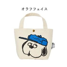 【オラフフェイス】PEANUTS スヌーピー 帆布ミニトートバッグ SNP6015