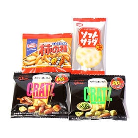 【計24個】おつまみ系グリコとアジカルの小袋スナック菓子セット B