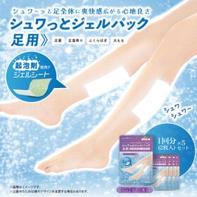 【1回分(2枚)×5袋/ラベンダー】足ラクシート10枚入 シュワっとジェルパック