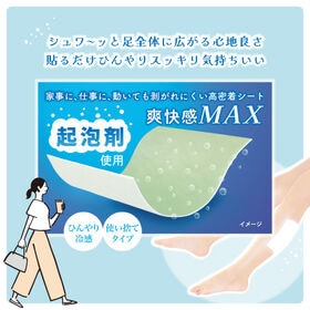 【1回分(2枚)×5袋/シトラスミント】足ラクシート10枚入 シュワっとジェルパック