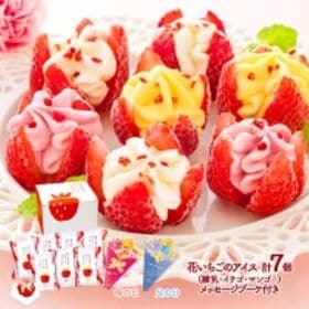 【予約受付】5/7~順次出荷【母の日】 博多あまおう 花いちごのアイス