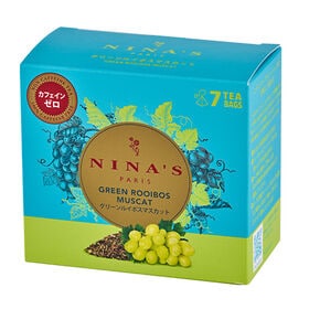 【賞味期限要確認】【7個入り×10箱】NINA'S グリーンルイボス マスカット | カフェインゼロ！爽やかなグリーンルイボスに、フレッシュなマスカットのハーブティー