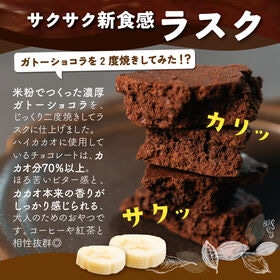 【600g】濃厚チョコバナナラスク（100g×6袋）不揃い・お得用